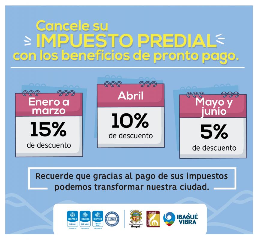 Recuerde Que Hasta Hoy Puede Pagar El Impuesto Predial Con El 15% Y 10% ...