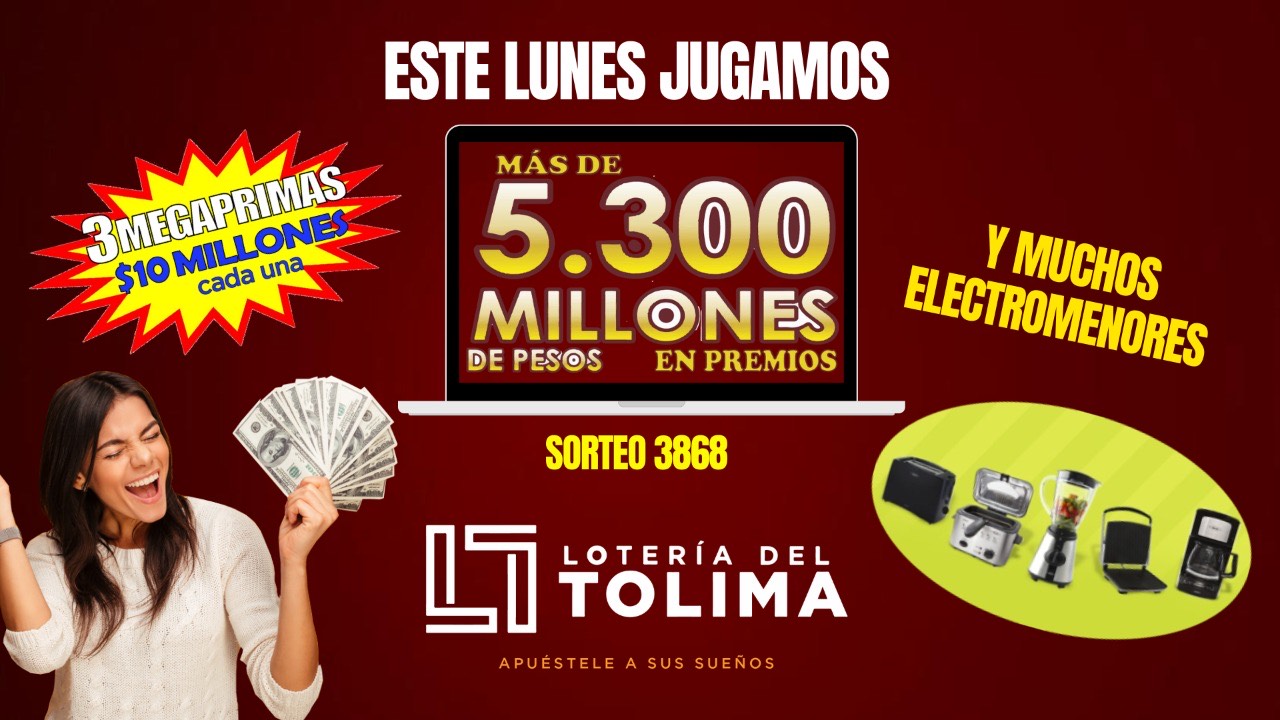 Mañana Lunes Será El Gran Sorteo De La Lotería Del Tolima - ::Tolima ...